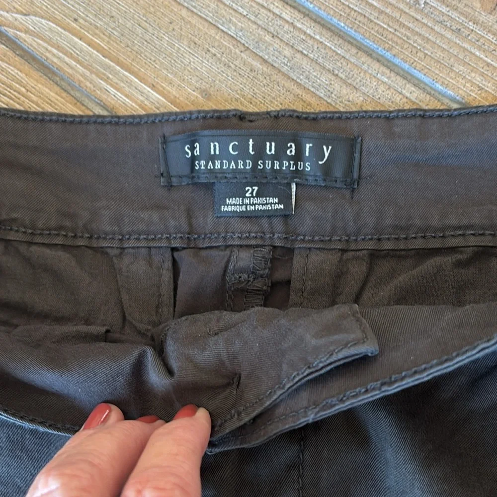 Sanctuary Rebel Crop Cargo Pants - Black, S 27 - Picture 4 of 11